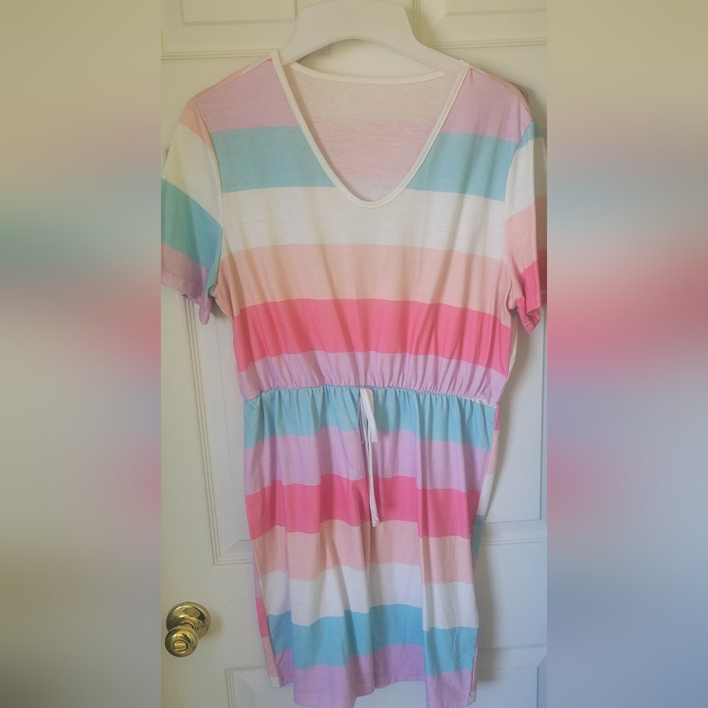 Colorful Striped Dress